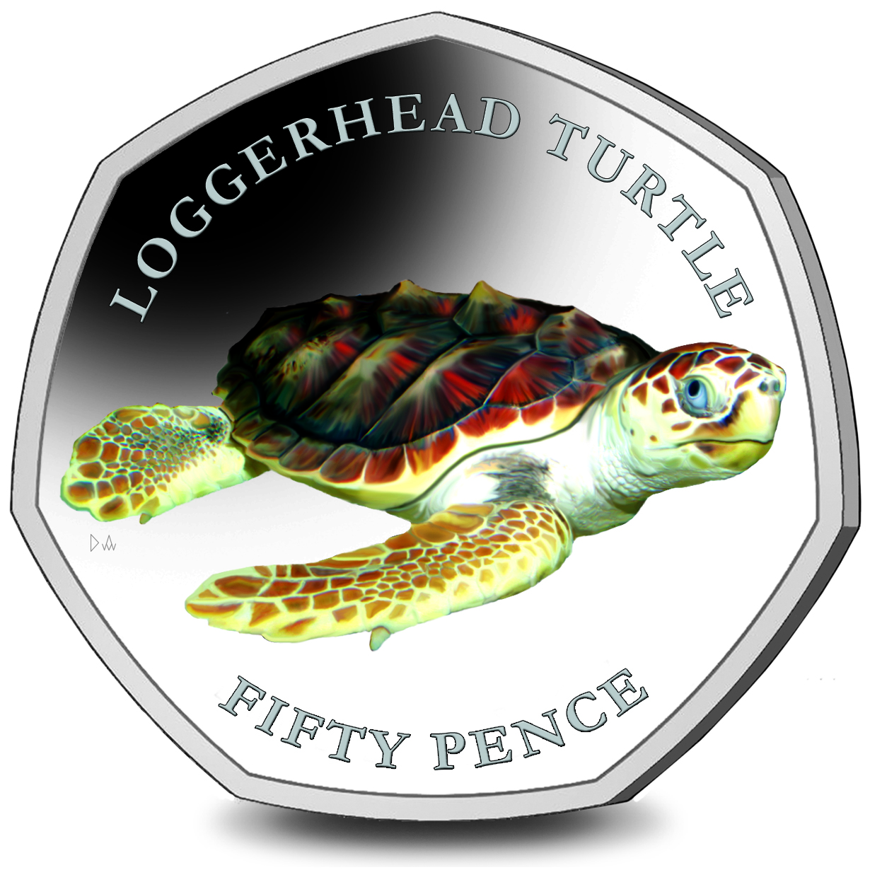 New 50p Turtles Commemorative Coin Series British Indian Ocean Territory